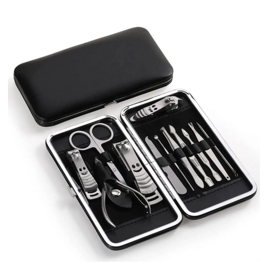 Set Manicure Pedicura Acero Inoxidable 7 Piezas Cortauñas kawaii